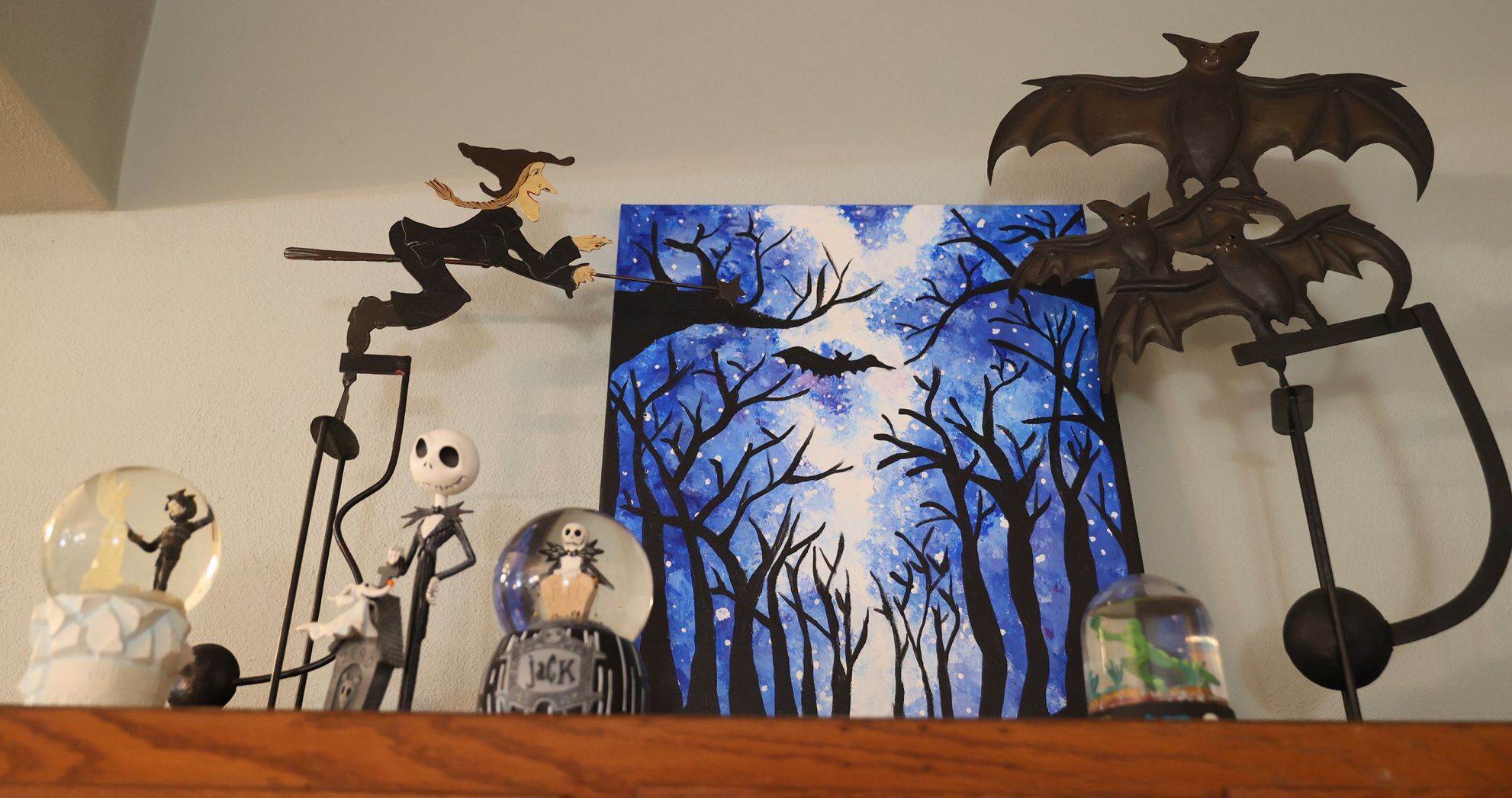 Halloween enthusiast keeps permanent themed display